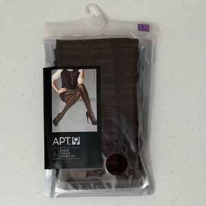 Apt 9 Sheer Tights Control Top Size Large